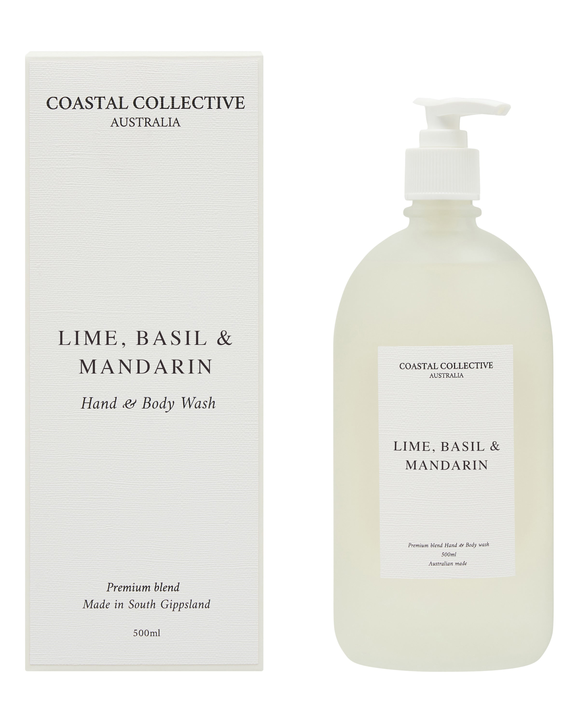 500ML HAND BODY WASH - LIME, BASIL & MANDARIN